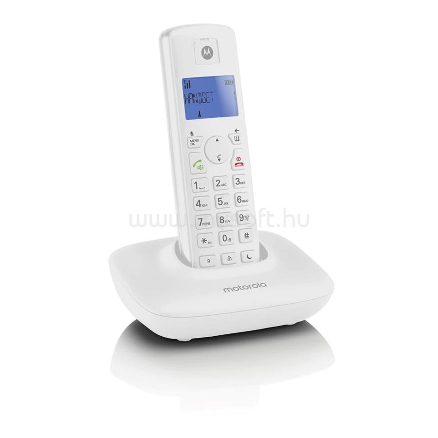 MOTOROLA T401 dect telefon (fehér)