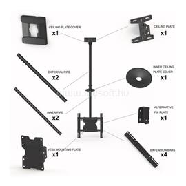 MULTIBRACKETS Medium Single 3000 mennyezeti konzol, 32-55", fekete 7350022735460 small