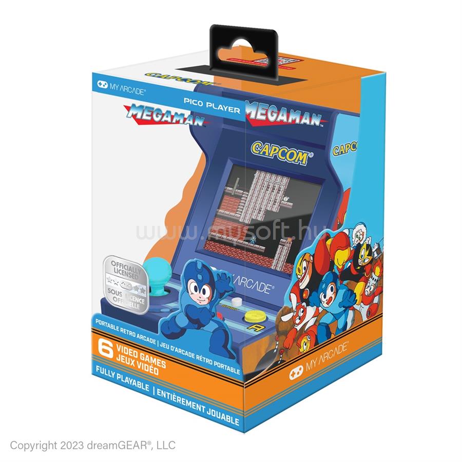 MY ARCADE Játékkonzol Mega Man Pico Player Retro Arcade 3.7" Hordozható, DGUNL-7011