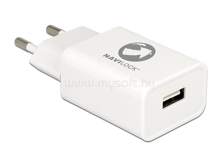 NAVILOCK Töltő 1 x USB type A Qualcomm Gyors-Töltő funkcióval 2.0 fehér