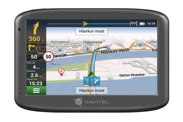 NAVITEL E505 Magnetic GPS Navigáció, 5" kijelző (fekete)