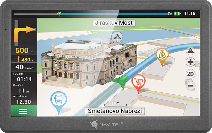 NAVITEL E700 GPS Navigáció, 7" kijelző (fekete)