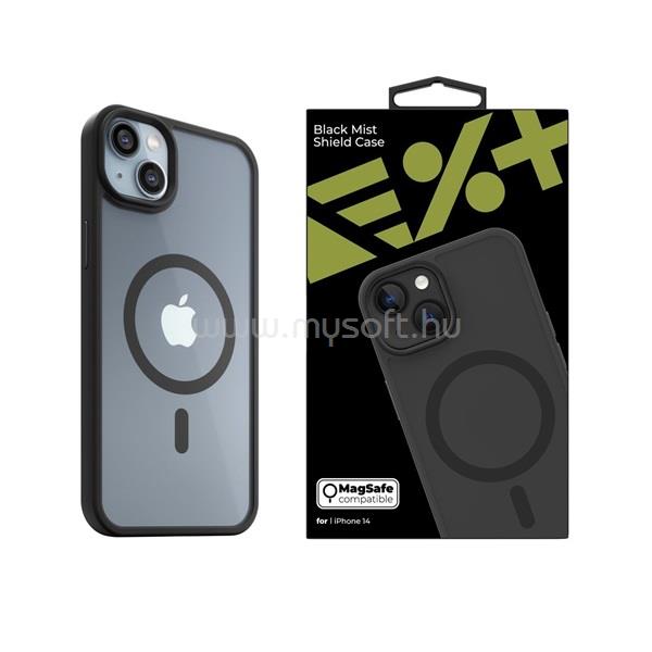 NEXTONE IPH-14-MAGSF-MISTCASE-BLK iPhone 14 fekete szilikon MagSafe hátlap