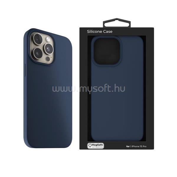 NEXTONE IPH-15PRO-MAGSAFE-BLUE iPhone 15 Pro kék szilikon MagSafe hátlap