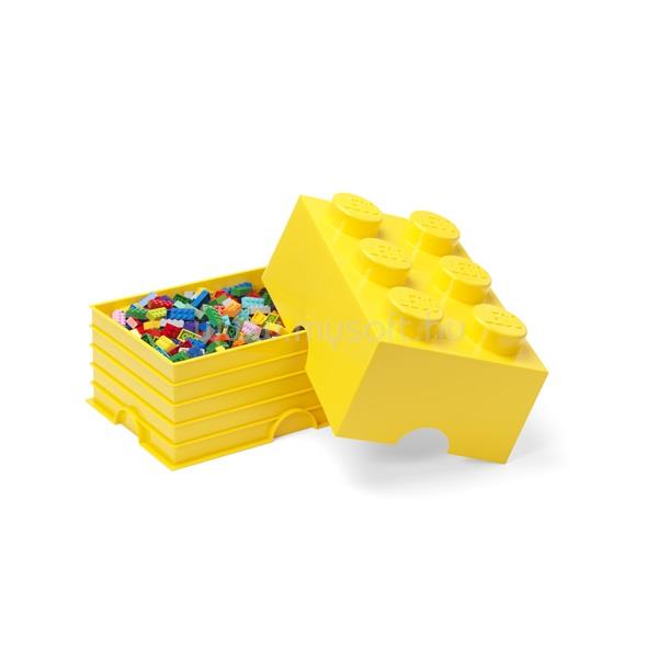 NHG LEGO Storage Brick 6 tárolódoboz 16,9 literes, sárga