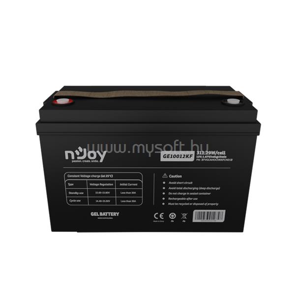 NJOY GE10012KF akkumulátor (12V/100Ah, T11, zárt, gondozás mentes, GEL)