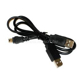 OEM 2db USB-A 2.0 -> USB-B 2.0 mini 5pin M/M adatkábel 0.5m fekete WENT93587 small