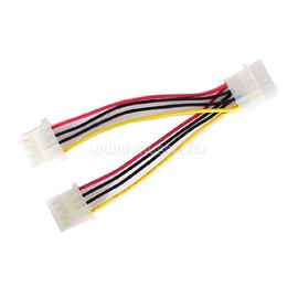 OEM Molex Power 4pin -> 2 Molex Power 4pin M/F tápkábel XFYKAB5-5 small