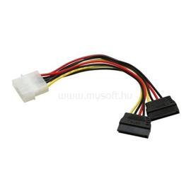 OEM Molex Power 4pin -> 2 SATA Power M/F tápkábel XFYKAB52SATA small