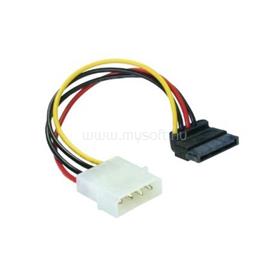 OEM Molex Power 4pin -> SATA Power M/F adapter 90°-os csatlakozó XSATATÁPKL small