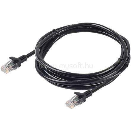 OEM RJ45 CAT6 UTP - RJ45 CAT6 UTP M/M adatkábel 1m fekete LSOH