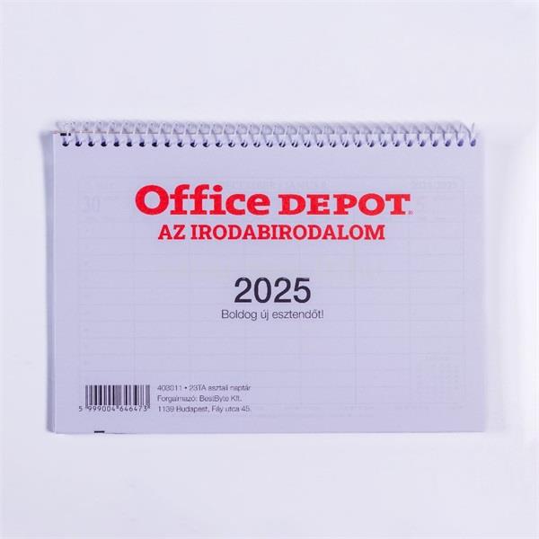 OFFICE DEPOT 23TA 2025 asztali naptár