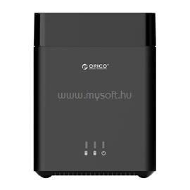 ORICO Külső HDD tároló 3.5" - DS200C3-EU-BK (2 fiók, USB-C 3.1 Gen1, Max.: 2x16TB, fekete) ORICO-DS200C3-EU-BK-BP small