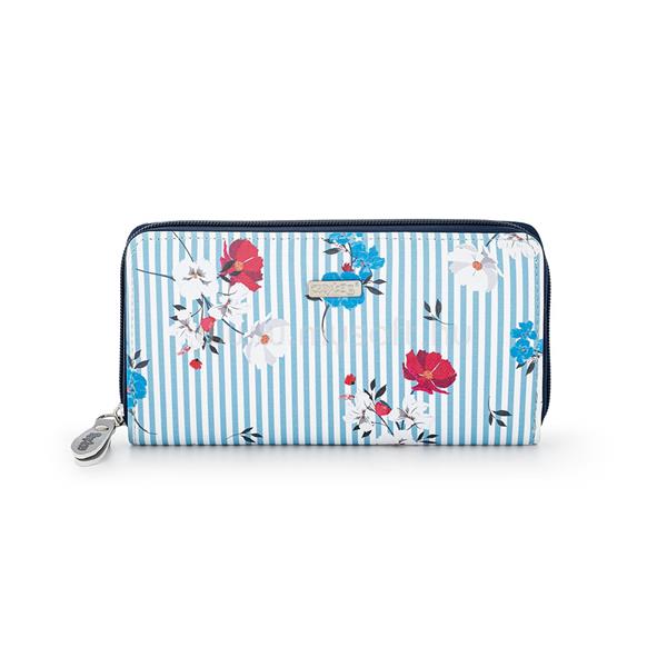 OXYBAG Navy Flowers Mony L női pénztárca