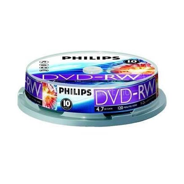 PHILIPS DVD-RW47CBx10 4X újraírható hengeres
