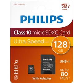 PHILIPS Micro SDXC Memóriakártya 128GB Class 10 UHS-I U1 Adapter PH666998 small