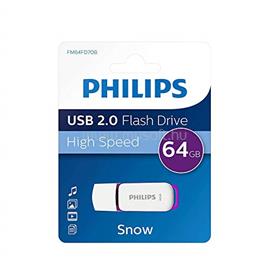 PHILIPS Snow Edition USB 2.0 64GB pendrive (fehér-lila) PH668015 small