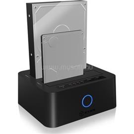 RAIDSONIC ICY BOX CloneStation 2.5/3.5" SATA3 USB3.0 dokkoló (fekete) IB-1232CL-U3 small