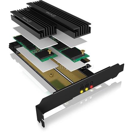 RAIDSONIC ICY BOX IB-PCI215M2-HSL M.2 NVME PCIe x4 adapter