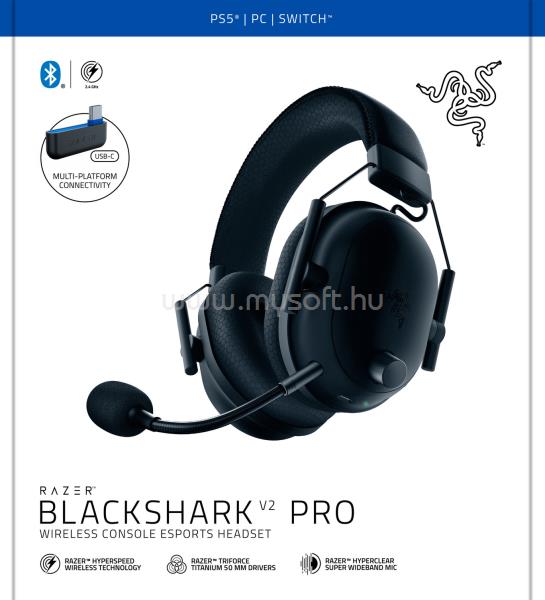RAZER BlackShark V2 X for PlayStation gamer headset (fekete)