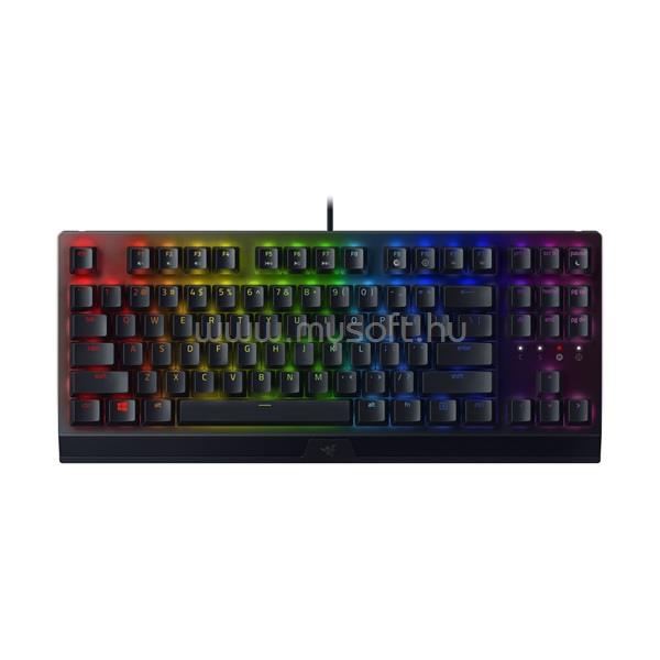 RAZER BlackWidow V3 TKL (green switch) gamer vezetékes billentyűzet angol lokalizáció (fekete)