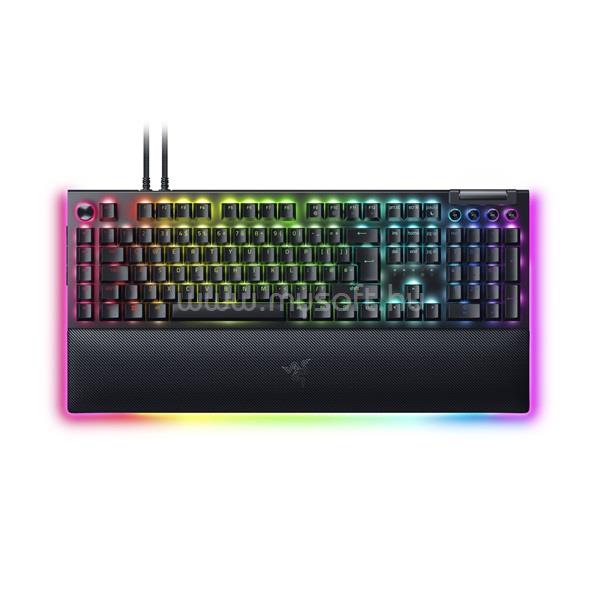 RAZER BlackWidow V4 Pro (green switch) gamer vezetékes billentyűzet angol lokalizáció (fekete)