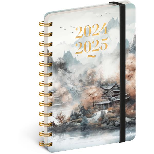 REALSYSTEM Petito Japan 2024/2025 13×18cm 18 hónapos spirálos naptár