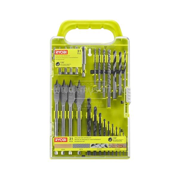 RYOBI RAKDD31 31 db-os fúró- és bit készlet