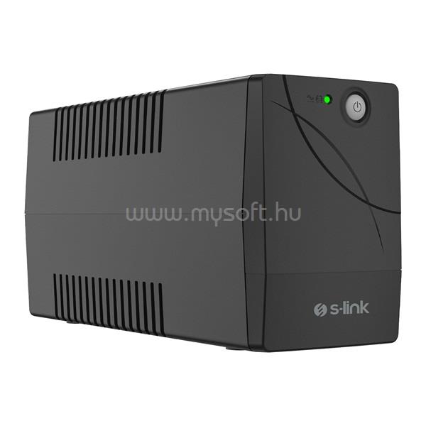 S-LINK FORCE U6 600VA szünetmentes tápegység (600VA, 12V7Ah*1, 360W, Line-Interactive, 2 db töltő aljzat)