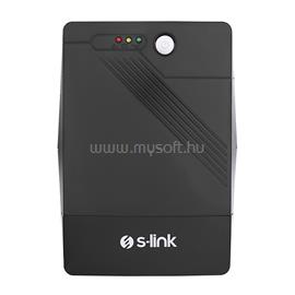 S-LINK MIGHT U100 1000VA szünetmentes tápegység (1000VA, 12V7Ah*2, 600W, Line-Interactive, 4 db töltő aljzat) S-LINK_40023 small