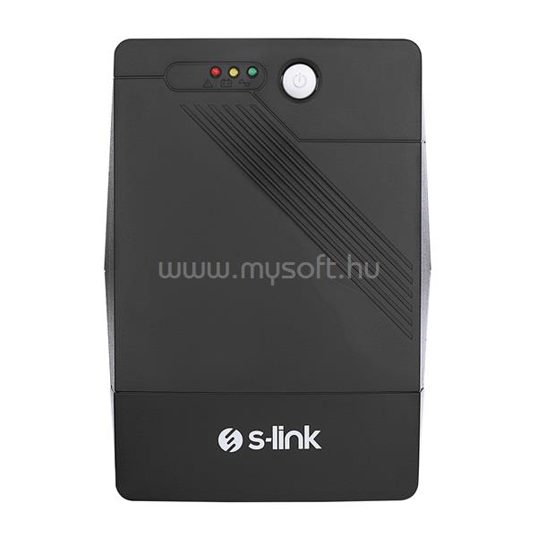 S-LINK MIGHT U100 1000VA szünetmentes tápegység (1000VA, 12V7Ah*2, 600W, Line-Interactive, 4 db töltő aljzat)