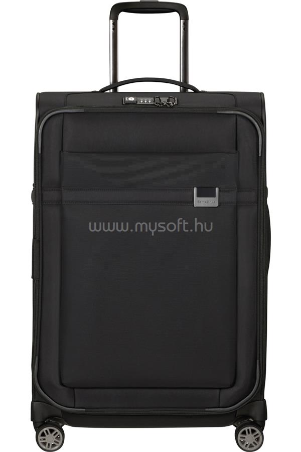 SAMSONITE Airea Spinner bővíthető 4 kerekes bőrönd 67cm (Fekete)