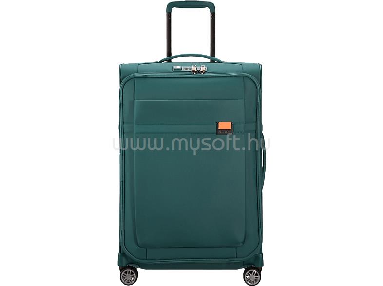 SAMSONITE Airea Spinner bővíthető 4 kerekes bőrönd 67cm (Kék-narancssárga)