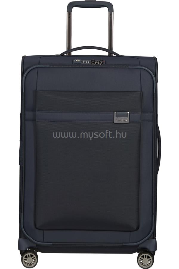 SAMSONITE Airea Spinner bővíthető 4 kerekes bőrönd 67cm (Sötétkék)