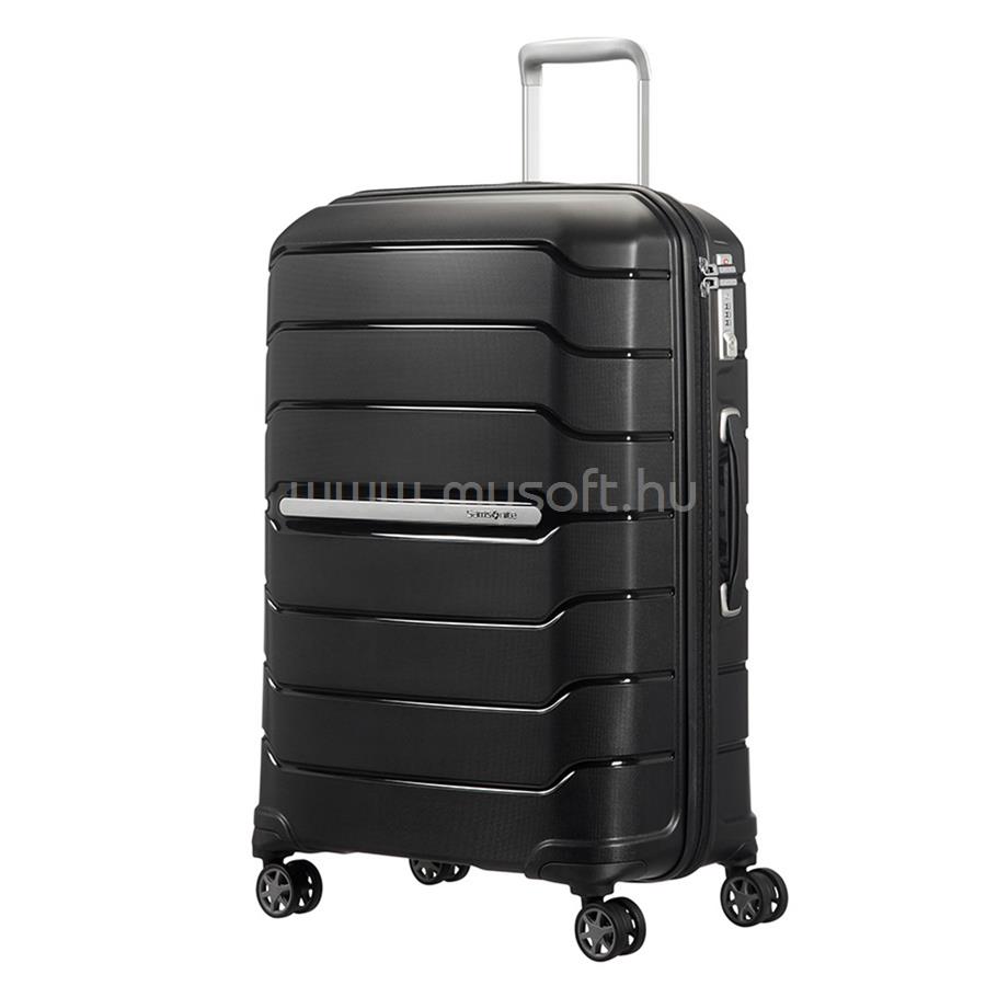 SAMSONITE FLUX SPINNER bővíthető közepes méretű  bőrönd 68cm (fekete)