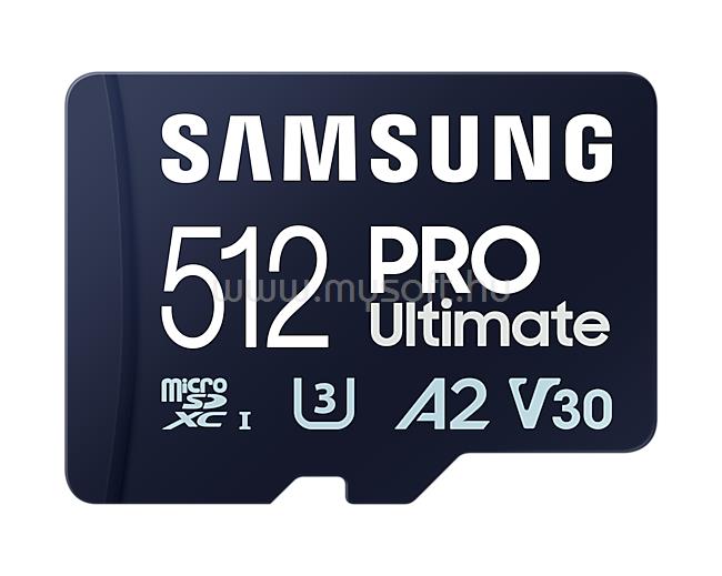 SAMSUNG MB-MY512SB/WW 512GB MicroSDXC kártya (PRO Ultimate kártyaolvasóval, Class10, R200/W130)