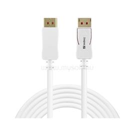 SANDBERG Kábel - DisplayPort (2m; DP 1.4; 8K/60Hz; fehér) SANDBERG_509-15 small