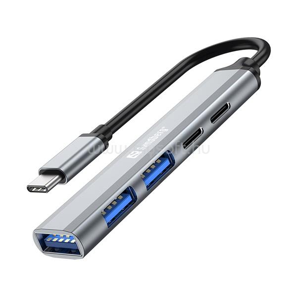 SANDBERG USB-C to 3xUSB-A+2xUSB-C SAVER notebook dokkoló