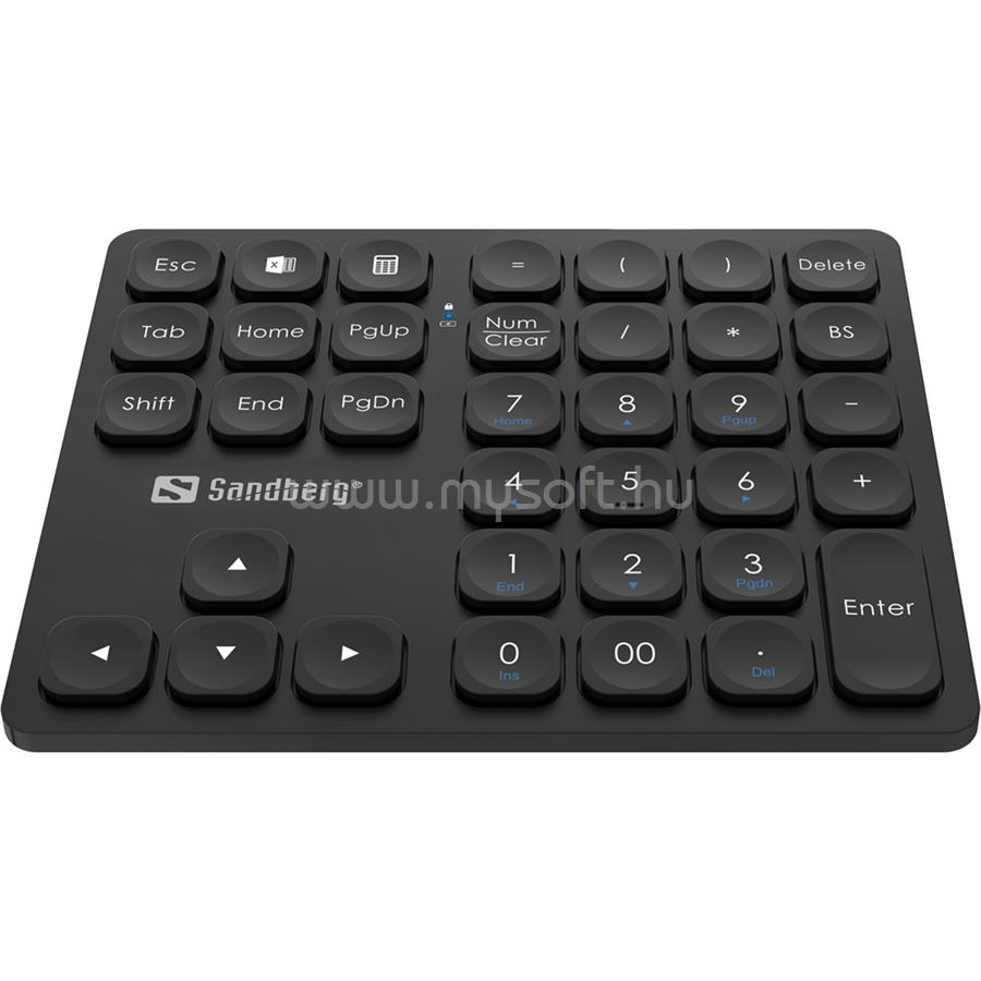 SANDBERG Wireless Numeric Keypad Pro vezeték nélküli numerikus billentyűzet