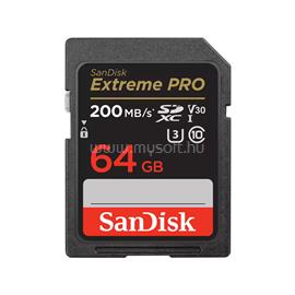 SANDISK EXTREME PRO SDXC 64GB  UHS-I, Class 10, U3, V30 memóriakártya 121595 small