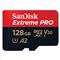 SANDISK 128GB Extreme Pro microSDXC A2 C10 V30 UHS-I U3 + adapter SDSQXCD-128G-GN6MA small