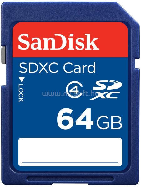 SANDISK C4 SDXC 64GB Class 4 memóriakártya