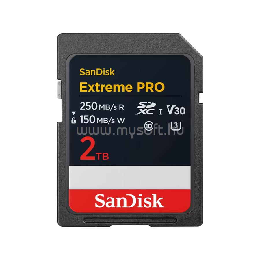 SANDISK EXTREME PRO SDXC 2TB UHS-I Class10 U3 V30 memóriakártya