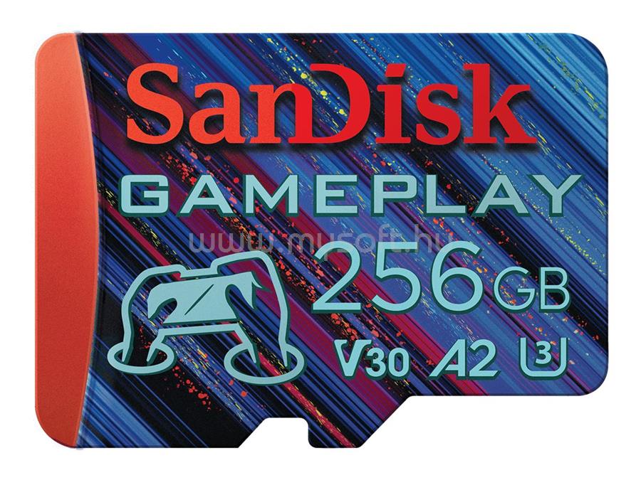 SANDISK GAMEPLAY MICROSDXC 256GB UHS-I (U3) V30 memóriakártya