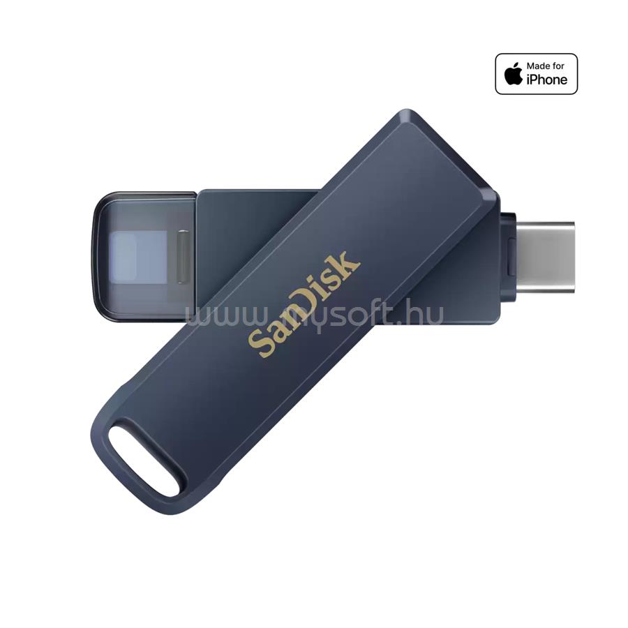 SANDISK IXPAND PHONE DRIVE USB 3.2 USB TYPE-C Lightning METALLIC SKY 64GB pendrive