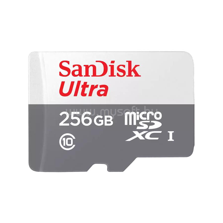 SANDISK Ultra microSDXC 256GB 100MB/s UHS-I memóriakártya