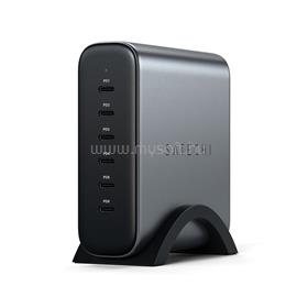 SATECHI ST-C200GM-EU 200W 6xType-C GaN szürke hálózati töltő ST-C200GM-EU small