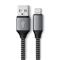 SATECHI ST-TAL10M 25cm USB A - Lightning szürke kábel ST-TAL10M small