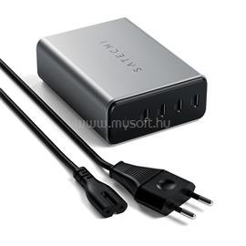 SATECHI ST-UC165GM-EU 165W 4xType-C PD GaN fekete hálózati töltő ST-UC165GM-EU small