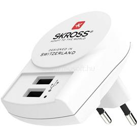 SKROSS 2xA típusú bemenettel USB töltő EUUSBCHARTYPE2A small